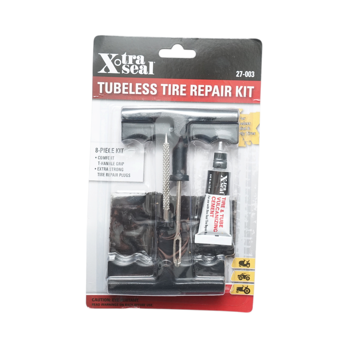 Kit vulcanizare anvelope tubeless cu șnur, adeziv, instrument ac și alezor X-TRA SEAL DISVE79