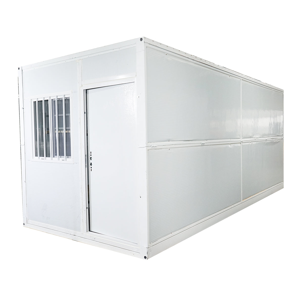 Container  Pliabil 580x240x251cm, Usa Geamuri, Cabina Dus,2 Paturi Etajate