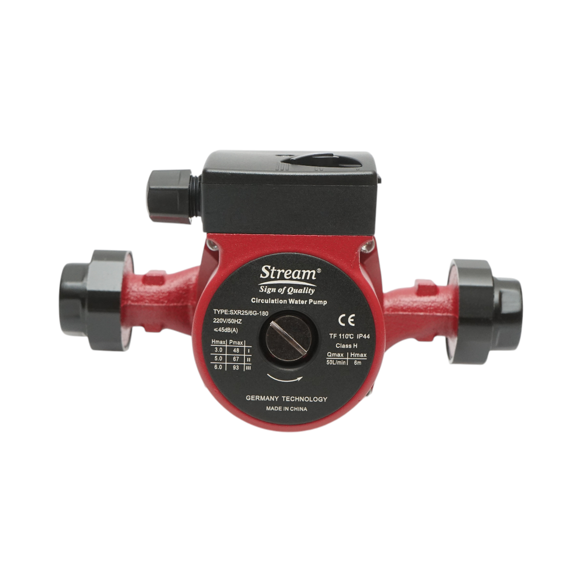 Pompa de recirculare apa 220V, 93W debit 50L/min, inaltime 6m, racord 1 1/2 inch SXR25/6G-180