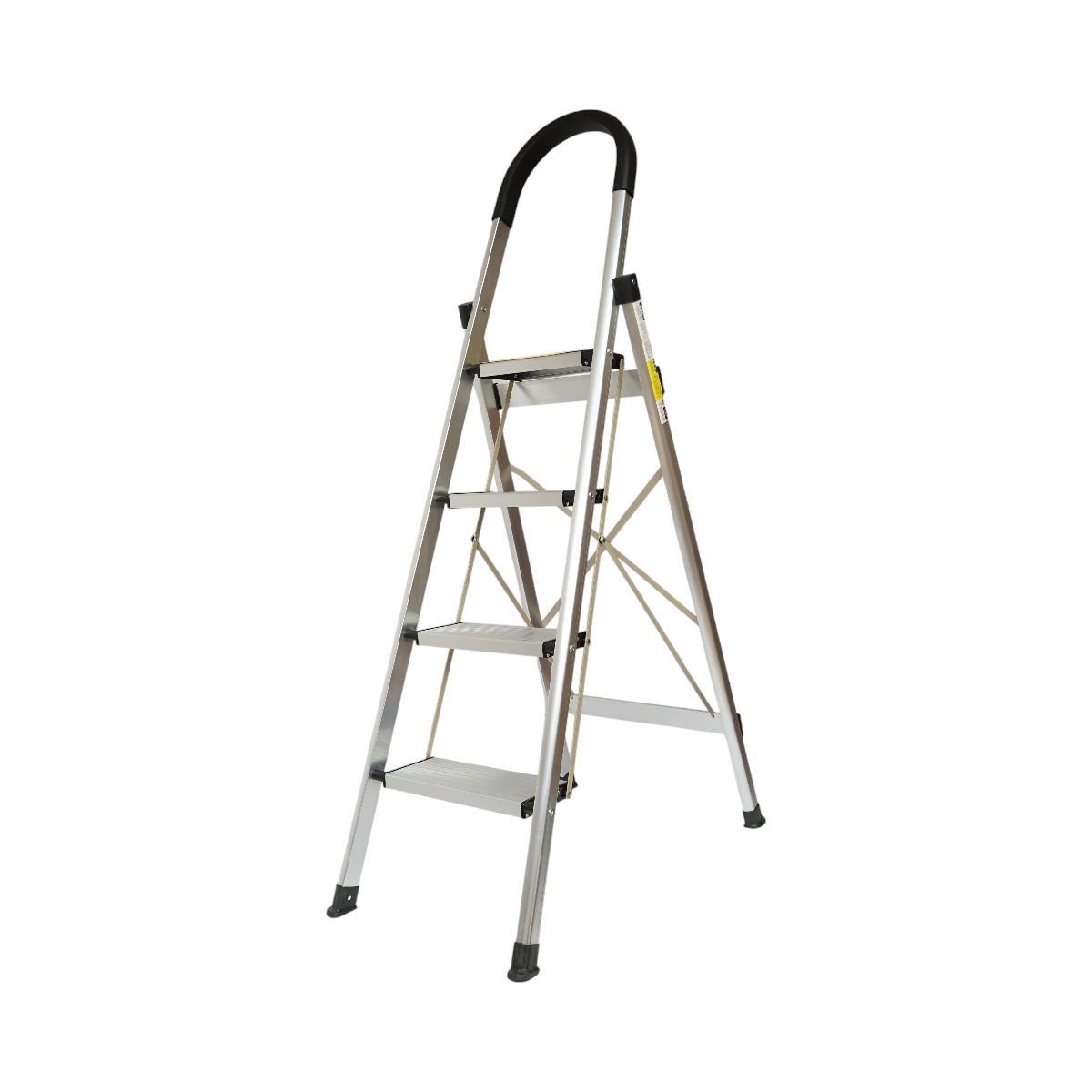 Scara Aluminiu Pliabila, 4 Trepte Antiderapante, Inaltime 143cm,150kg