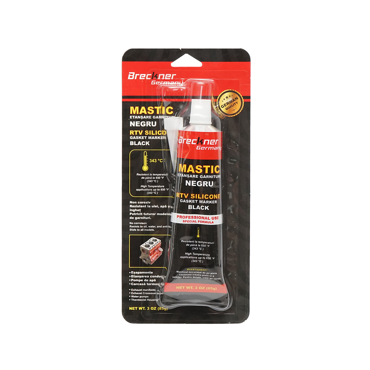 Silicon Etansare Garnituri Negru 85g Pentru Temperaturi Inalte 343 Gr
