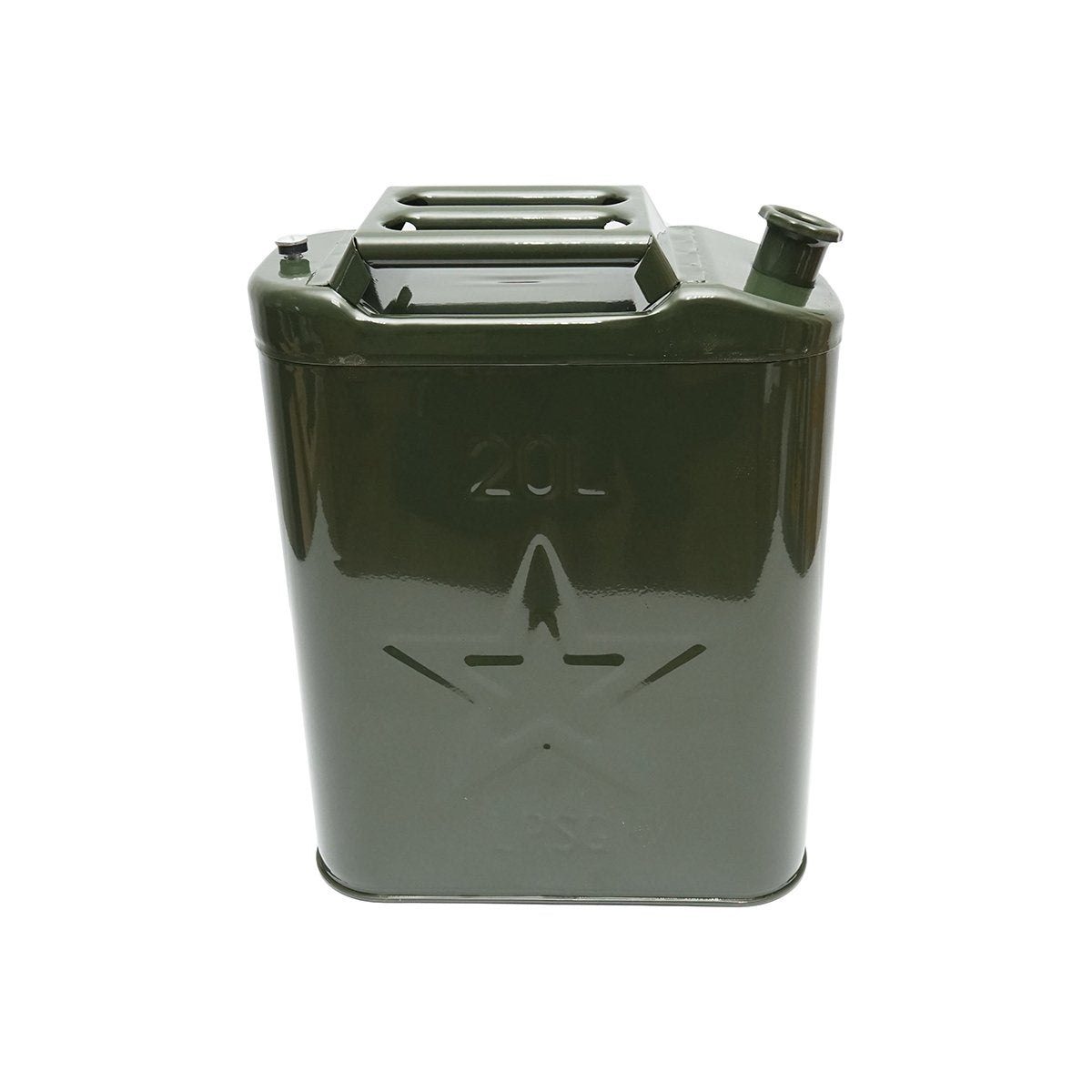 Canistră metal 20 L cu dop înșurubabil 350 × 170 × 470 mm DISLZ10