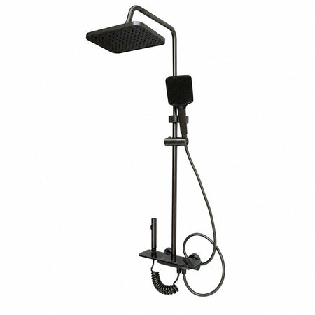 Set de duș multifuncțional cu termostat și afișaj digital pentru temperatură, grafit mat DISVM23