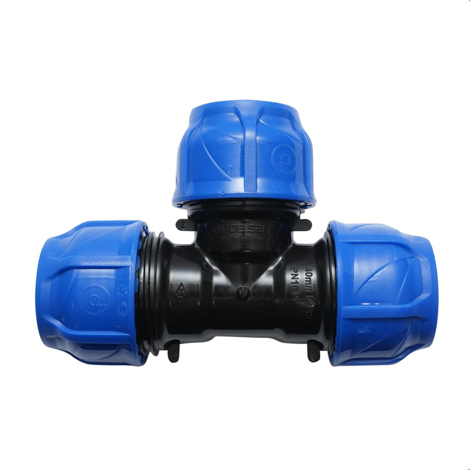 Teu Egal Compresiune D40x40x40mm Pn16, Pentru Sisteme De Irigatii