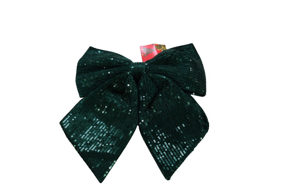 XMAS ORNAMENT BRAD FUNDITA VERDE CU AURIU