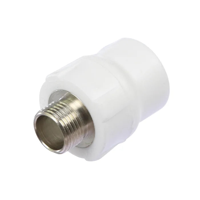 Racord PPR alb cu filet exterior 20x1/2"