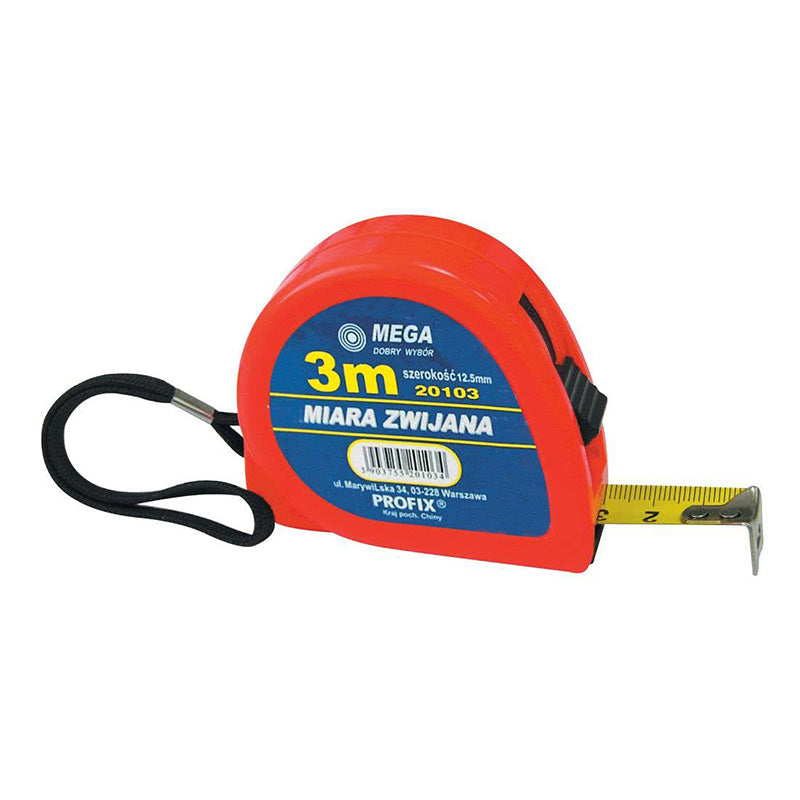 Ruletă plastic MEGA pentru măsurare 5 m 13 mm