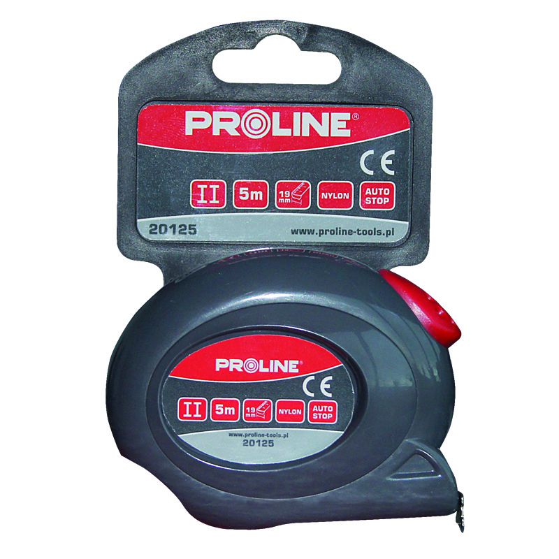 Ruletă autoblocantă PROLINE, certificat CE, clasa II, bandă metalică cu nailon