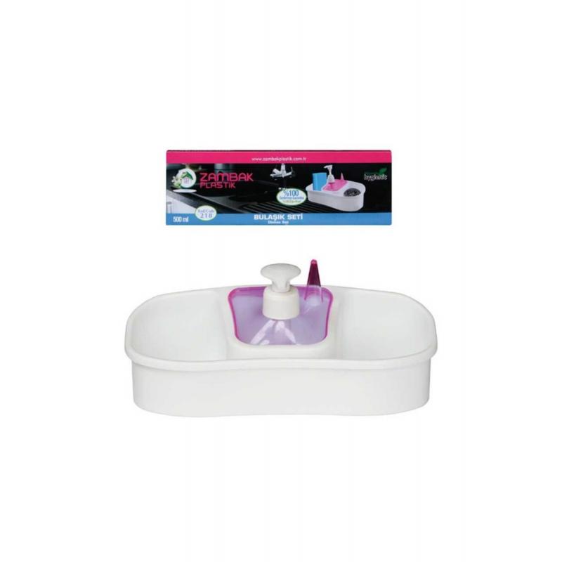 Dispenser Detergent Vase Cu Suport Burete Si Laveta