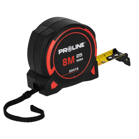 Ruletă magnetică PROLINE cu bandă față-verso, certificat CE, nylon