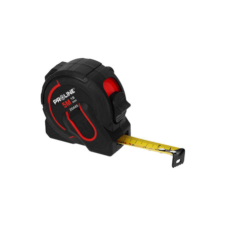 Ruletă cu selector viteză bandă 5 m, certificat CE, acoperire nylon, PROLINE 20445