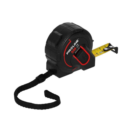 Ruletă cu selector viteză bandă 5 m, certificat CE, acoperire nylon, PROLINE 20445