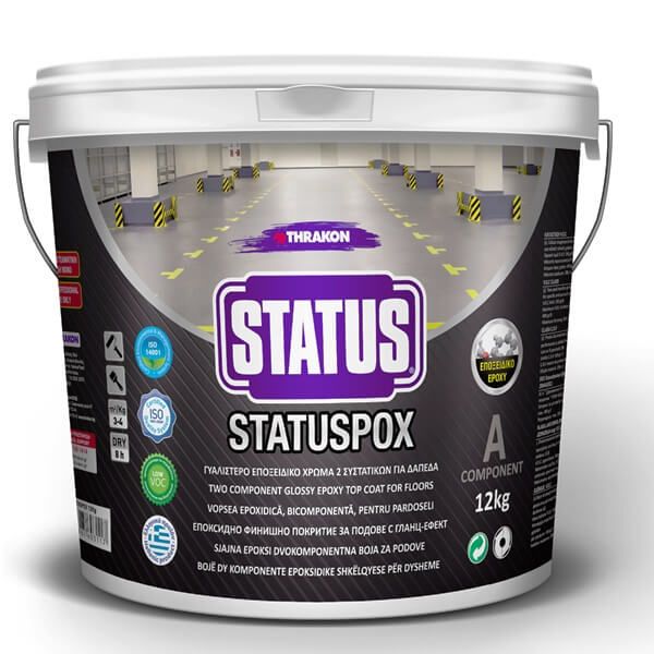 Vopsea Epoxidica Bicomponenta Statuspox Ec-700 A Ral 9003 12 Kg