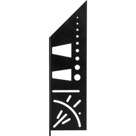 Echer multifuncțional tip 3D pentru tâmplărie, măsurare unghiuri, ABS sau aluminiu, PROLINE