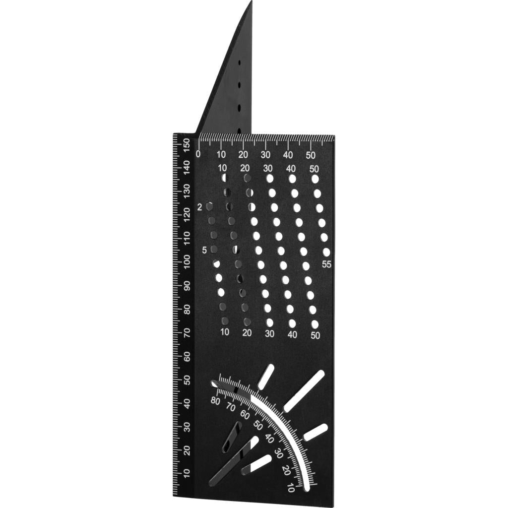 Echer multifuncțional tip 3D pentru tâmplărie, măsurare unghiuri, ABS sau aluminiu, PROLINE