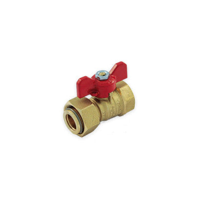 Robinet Cu Sfera Pt Apa Fem/piul Libera 3/4" Iso228 Flut Sigil Rosu