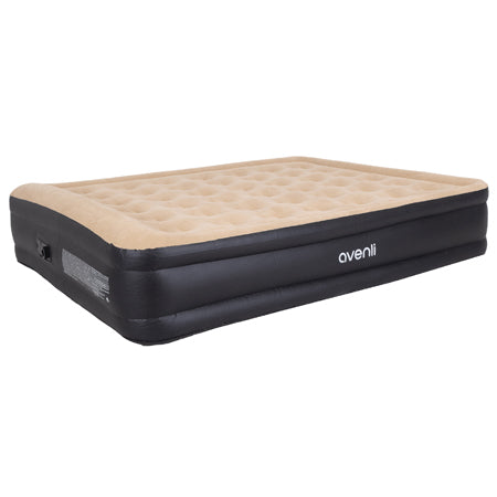 Saltea gonflabilă cu pompă, 203×157×47 cm, pentru 2 adulți și copil, Avenli 24042EU