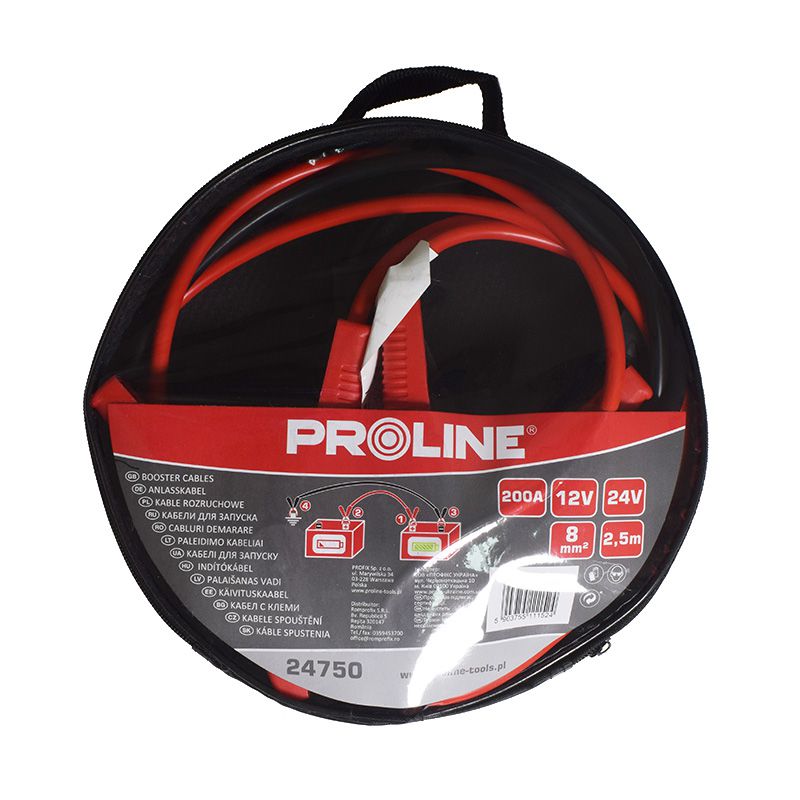Cabluri pornire cu crocodili PROLINE pentru autoturisme și utilaje