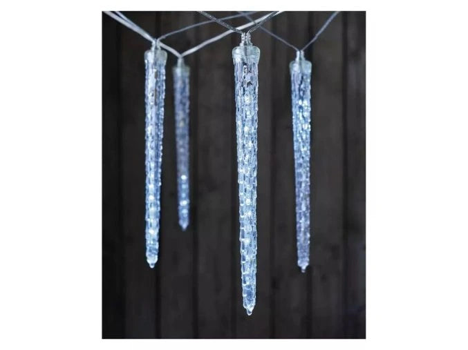 Decoratiuni - 140 Led 10x Turturi 29 Cm 3,6 M, Alb Rece, Ip44