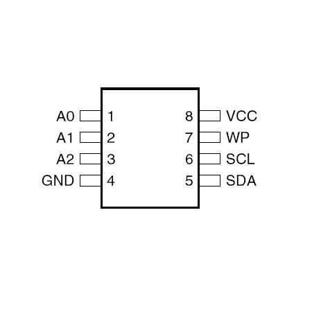 Memorie EEPROM 32KB pentru stocare date 24C32WBN6