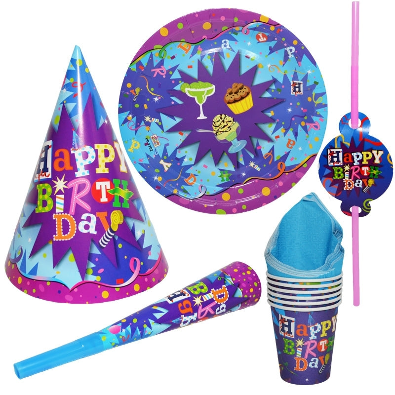 Set Accesorii Party Colorate, 36 Piese