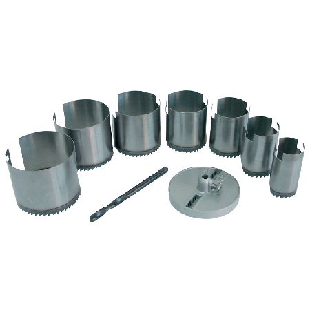 Set carote lemn și rigips oțelite MEGA, 9 piese