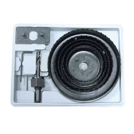Trusă carote lemn și rigips 64-127 mm, adâncime 25 mm, 9 piese MEGA 26408