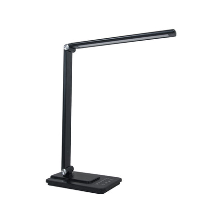 Lampă birou smart LED 8W, încărcare wireless, acumulator, negru Optonica 265