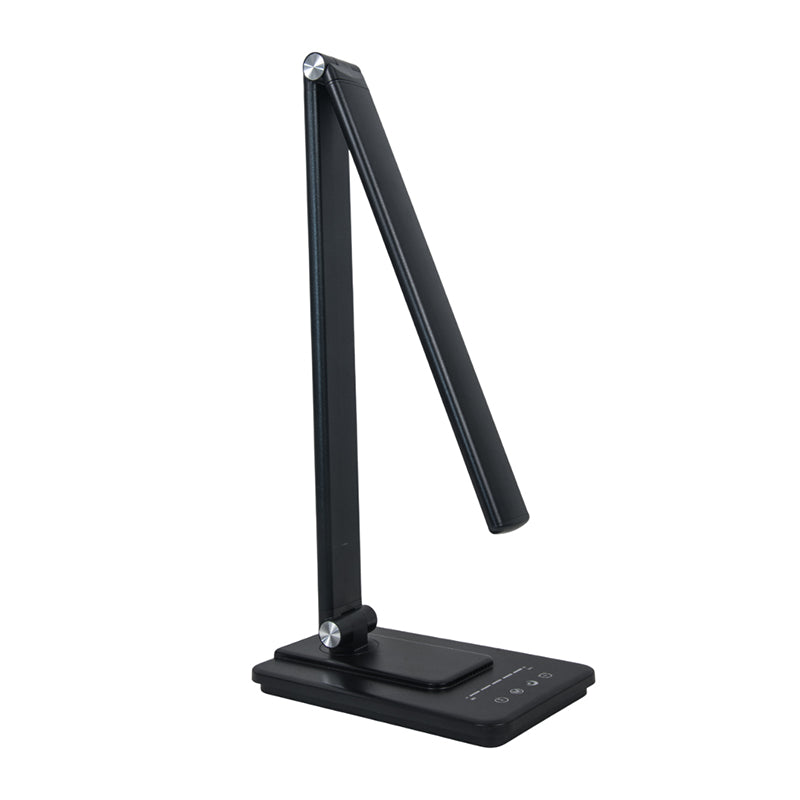 Lampă birou smart LED 8W, încărcare wireless, acumulator, negru Optonica 265