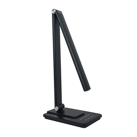 Lampă birou smart LED 8W, încărcare wireless, acumulator, negru Optonica 265