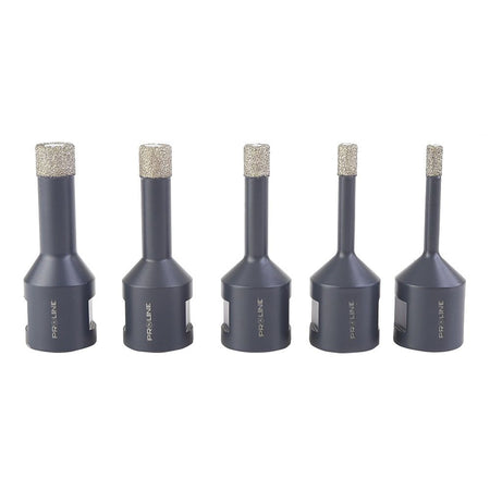Set carote diamantate cu filet de fixare 5-12 mm pentru găurire uscată, HEX 1/4, PROLINE 27270