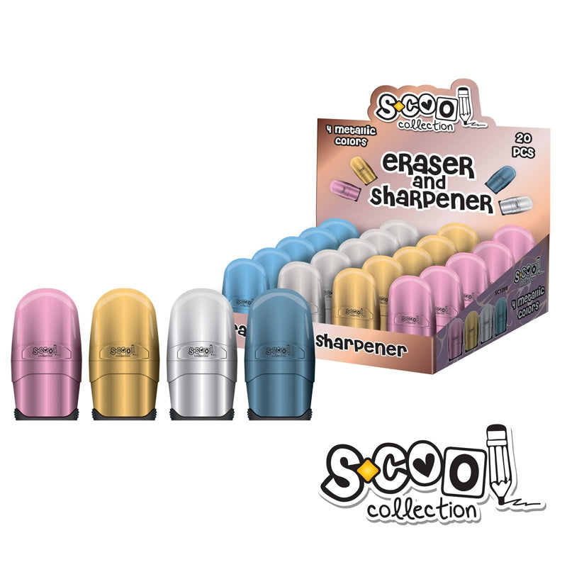 Ascutitoare Cu Radiera S-cool Sc1098