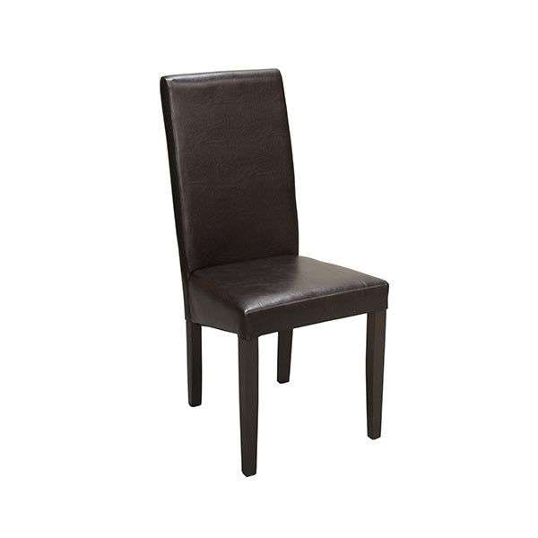 Scaun Living Teo Lux, Tapitat Wenge, 46x46x97 Cm