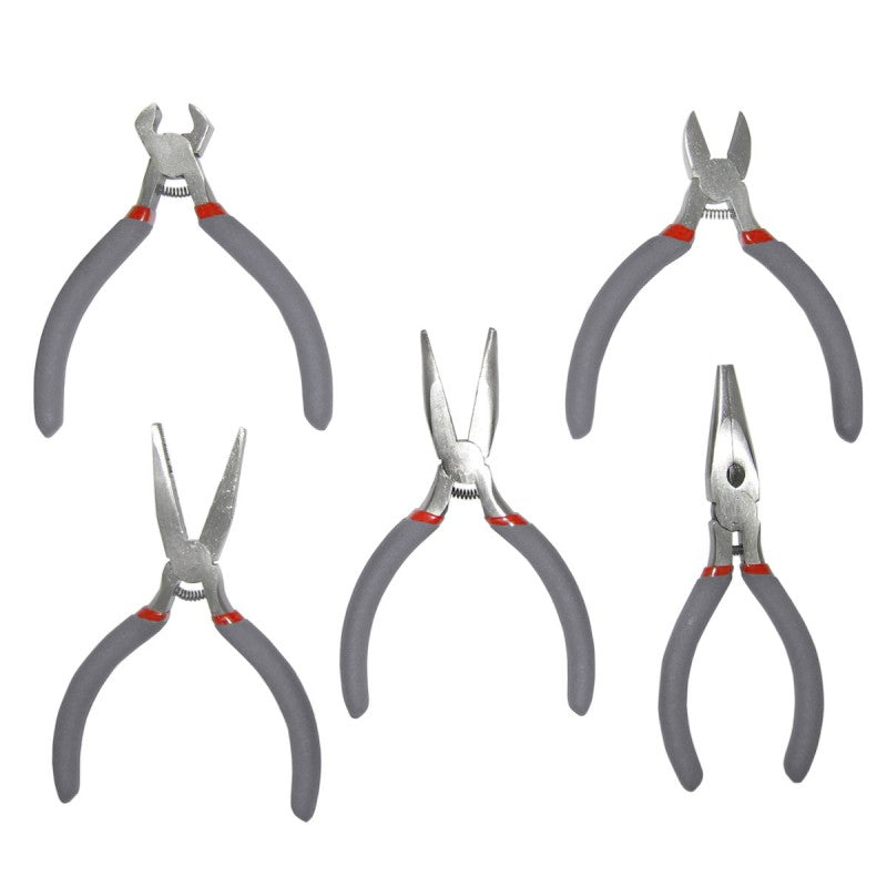 Set patenți micro mâner soft-touch, 5 piese, finisat, PROLINE 28745