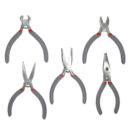 Set patenți micro mâner soft-touch, 5 piese, finisat, PROLINE 28745