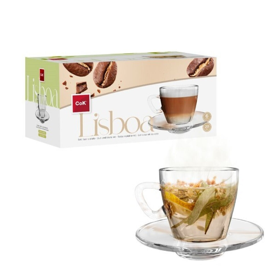 Set Cafea Sticla 6buc 20cl Lisboa