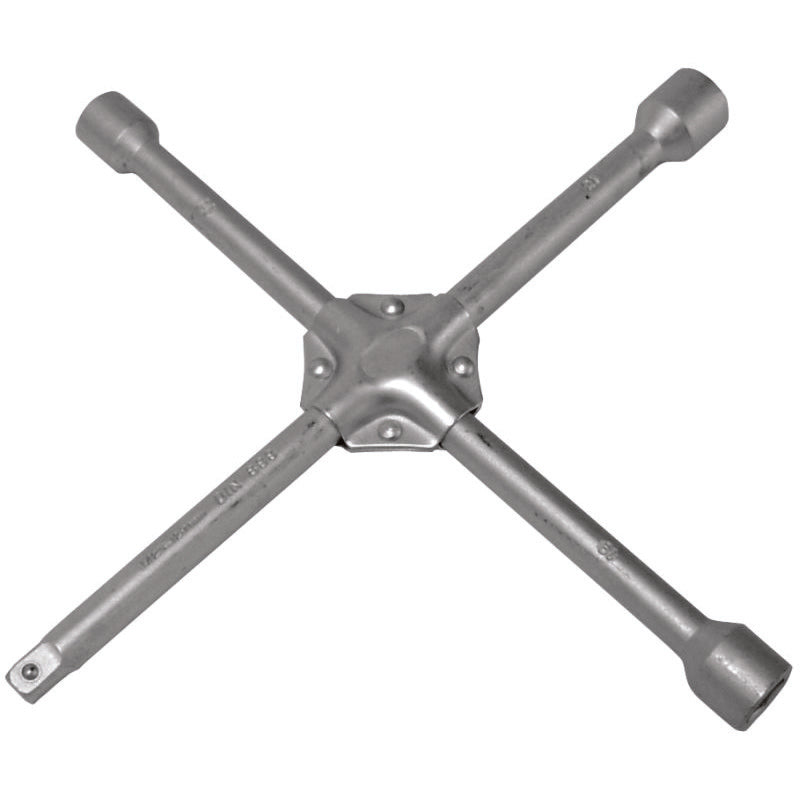 Cheie roată în cruce întărită 17 × 19 × 22 cuplaj 1/2, oțel, MEGA 29003