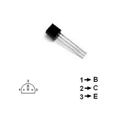 Tranzistor PNP 150V 0,05A 1W 200MHz 2SA1124