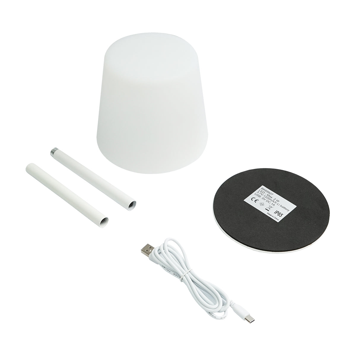 Lampă de masă LED reîncărcabilă pentru exterior, 2W, baterie 1200 mAh