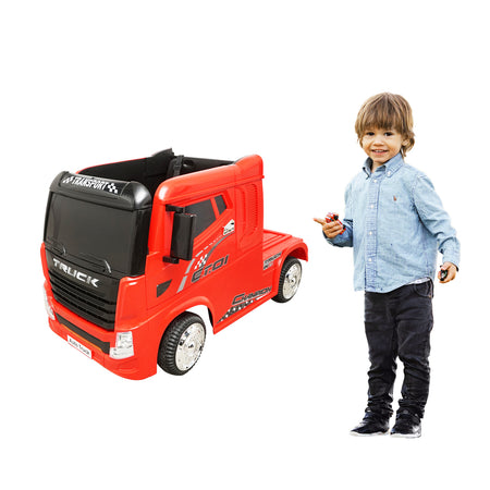 Camion Electric Rosu Cu Acumulator 12v/7ah Si Telecomanda