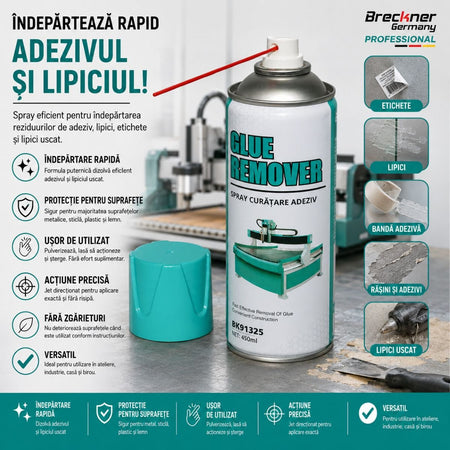 Spray indepărtare adeziv și lipici 450 ml Breckner Germany BK91325