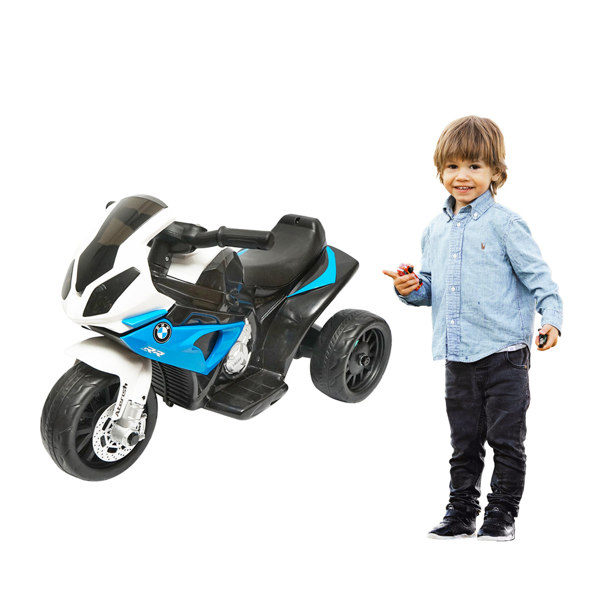Motocicleta Electrica Bmw S1000r 6v. Albastra