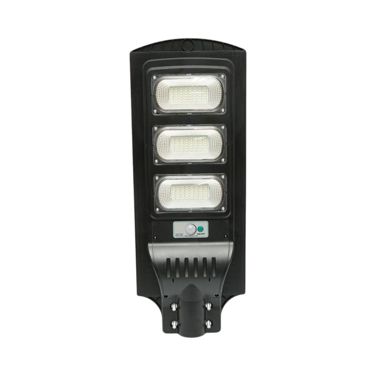 Lampă solară LED stradală de 200 W cu panou solar de 18 W și senzor de mișcare PIR Breckner Germany BK77353