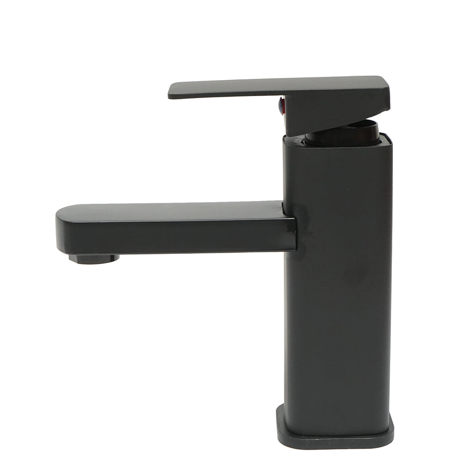 Baterie Lavoar Monocomanda, Finisaj Negru Mat, Montaj Stativ, Otel