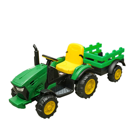 Jucarie - Tractor Cu Remorca (verde)
