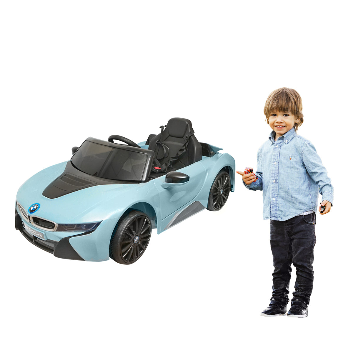 Masinuta Electrica Cu Telecomanda Pentru Copii Bmw I8 Coupe 6v/7ah
