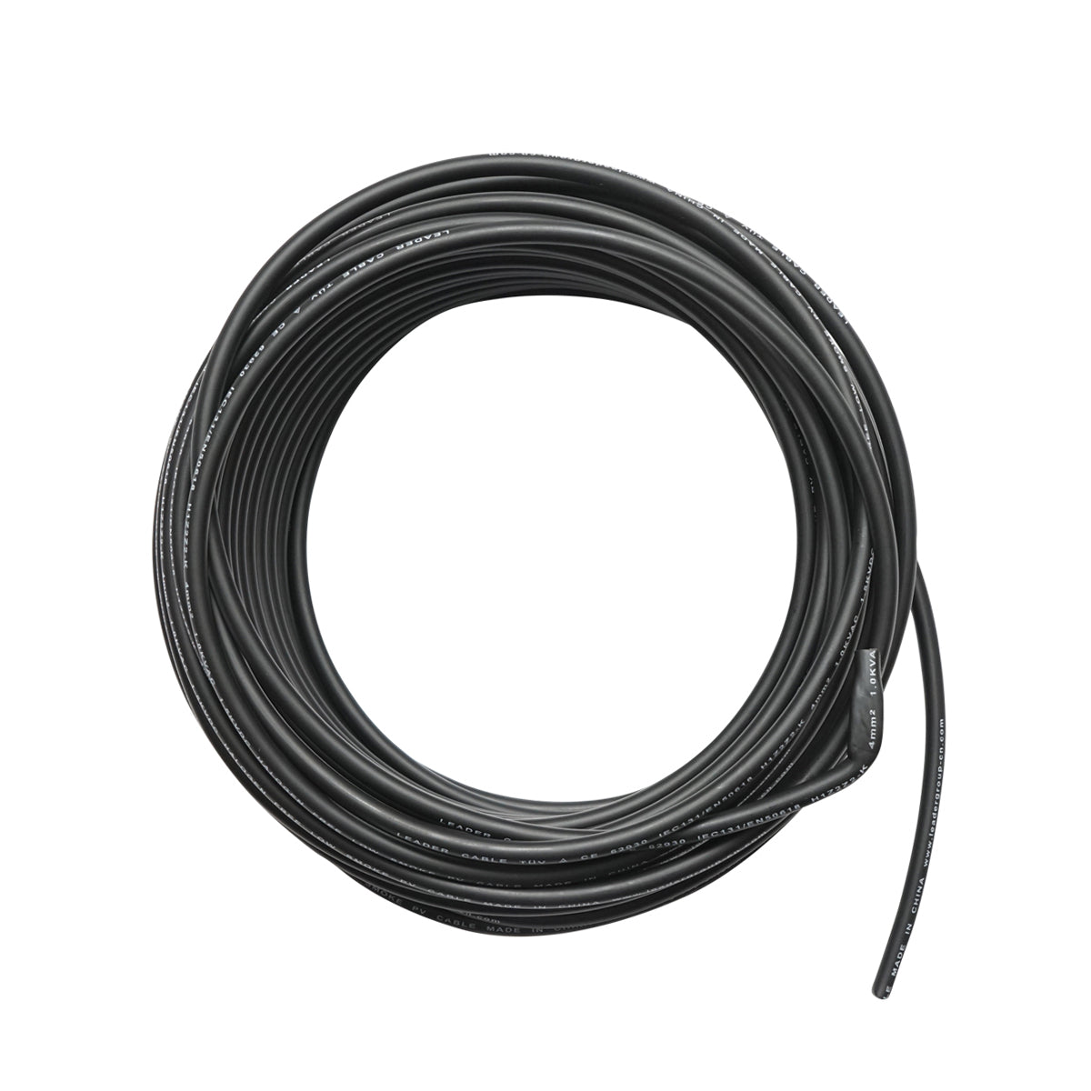 Cablu Panou Solar   4mmx20m Negru