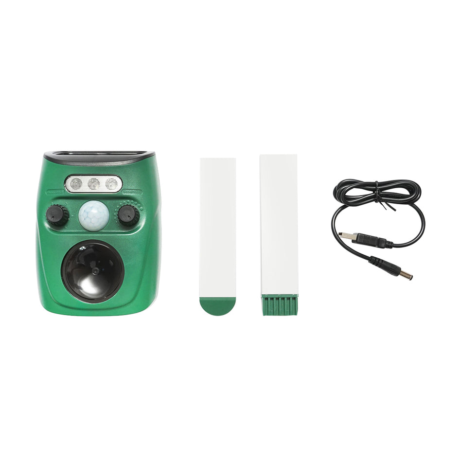 Aparat Solar, Senzor De Miscare,ultrasunetei, Lumini Pt Alungare Caini