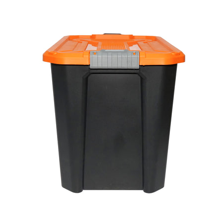 Lada Depozitare Heavy Duty 60l Cu Capac, Portocalie 580x380x405mm B G