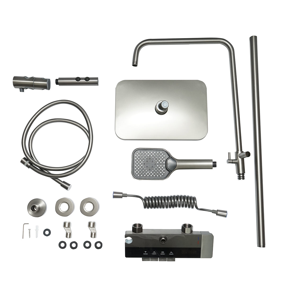 Set Dus Multifunctional Cu Termostat, Afisaj Digital  4 Functii